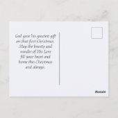 ヴィンテージ・クリスマス「まだ知っている」バイブル・バース ポストカード (裏面)