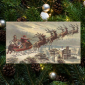 ヴィンテージ クリスマス・イブ ビクトリアン サンタクロース そり ポスター