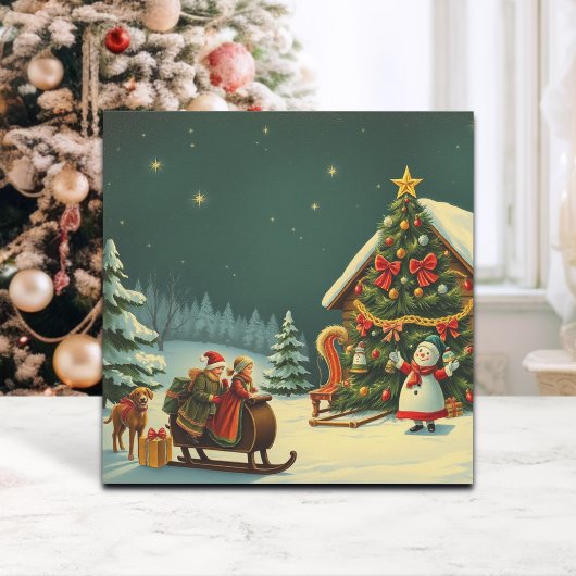 ヴィンテージ クリスマス イラスト