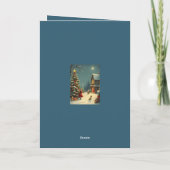 ヴィンテージ クリスマス イラスト カード (裏面)