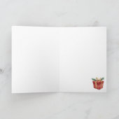 ヴィンテージ クリスマス イラスト カード (内部)