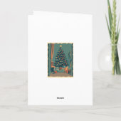 ヴィンテージ クリスマス イラスト カード (裏面)