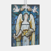 ヴィンテージ・クリスマス、ウィリアム・モリス「平和の天使」 ガラスオーナメント (正面右)