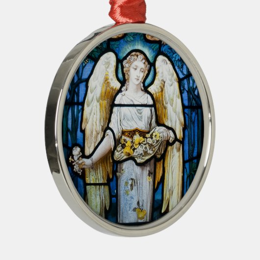 ヴィンテージ・クリスマス、ウィリアム・モリス「平和の天使」 メタルオーナメント (右)