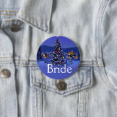ヴィンテージ クリスマス ウェディングの花嫁または花婿 缶バッジ (インサイチュ)