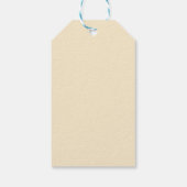 ヴィンテージ クリスマス エンジェル、子供、鳥 ギフトタグ (裏面)