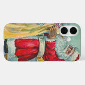 ヴィンテージ クリスマス、オランダ風サンタクロースとおもちゃ Case-Mate iPhoneケース (裏面 (横))