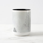 ヴィンテージ クリスマス オーナメント コーヒーマグ ツートーンマグカップ (中央)
