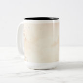 ヴィンテージ クリスマス オーナメント コーヒーマグ ツートーンマグカップ (正面左)