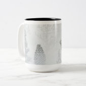 ヴィンテージ クリスマス オーナメント コーヒーマグ ツートーンマグカップ (正面左)