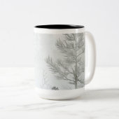 ヴィンテージ クリスマス オーナメント コーヒーマグ ツートーンマグカップ (正面右)