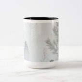ヴィンテージ クリスマス オーナメント コーヒーマグ ツートーンマグカップ (中央)
