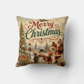 ヴィンテージ クリスマス キッズ 枕 (裏面)