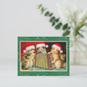 ヴィンテージ・クリスマス・キャッツ シーズンポストカード (スタンド正面)