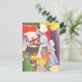 ヴィンテージ・クリスマス・キャッツ ポストカード (スタンド正面)