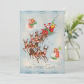 ヴィンテージ クリスマス サンタクロースがやってくる (スタンド正面)