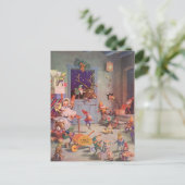 ヴィンテージ クリスマス サンタクロースとエルフの工房 (スタンド正面)