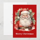 ヴィンテージ クリスマス サンタクロースの笑顔 (正面/裏面)