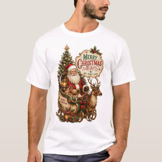 ヴィンテージ クリスマス サンタクロース Tシャツ