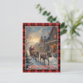 ヴィンテージ クリスマス サンタ 写真入り クラシック (スタンド正面)