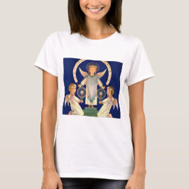 ヴィンテージ クリスマス スウェーデンの聖ルチアの天使 Tシャツ