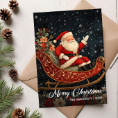 ヴィンテージ クリスマス スノーマン 編集可能 ホリデーカード