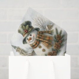 ヴィンテージ クリスマス スノーマン 薄葉紙