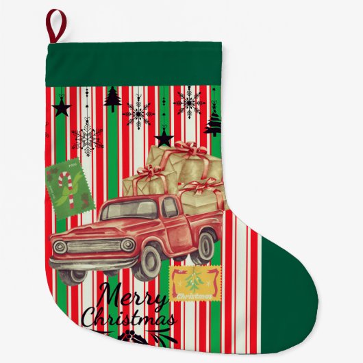 ヴィンテージ クリスマス ソックス (正面)
