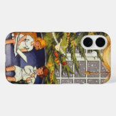 ヴィンテージ クリスマス、ソファに座る子供たち Case-Mate iPhoneケース (裏面 (横))