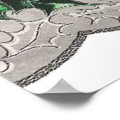 ヴィンテージ・クリスマス・チャーチの鐘のポスター ポスター (角)