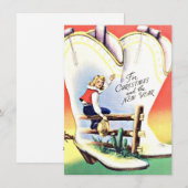 ヴィンテージ クリスマス & ニューイヤーズ カウガール ウェスタン (正面/裏面)