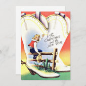 ヴィンテージ クリスマス & ニューイヤーズ コウガール ウエスタン (正面/裏面)