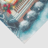 ヴィンテージ クリスマス ハウス ティッシュ ペーパー (詳細)