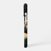 ヴィンテージ クリスマス ビレッジ柄 iPhone 16ケース (左側面)