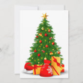 ヴィンテージ  クリスマス ホリデー ご招待 招待状 (裏面)