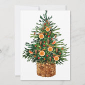 ヴィンテージ クリスマス ホリデー インビテーション (裏面)