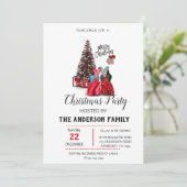 ヴィンテージ クリスマス ホリデー 招待状 (スタンド正面)