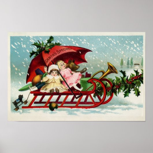 ヴィンテージ・クリスマス ポスター (正面)