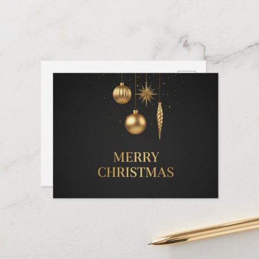 ヴィンテージ クリスマス ポストカード (正面/裏面インサイチュ)