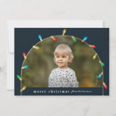 ヴィンテージ クリスマス ライト 写真アーチ (正面)