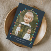 ヴィンテージ クリスマス ライト 3 枚写真アーチ
