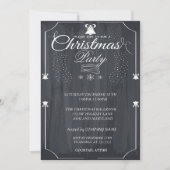 ヴィンテージ クリスマス 企業パーティー 招待状 (正面)