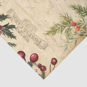 ヴィンテージ クリスマス 冬の植物 デコパージュ 薄葉紙 (詳細)