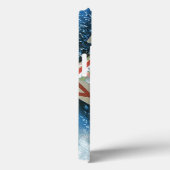 ヴィンテージ クリスマス、冬の雪の中のプレゼントを持った女の子 Case-Mate iPhoneケース (裏面 / 右)