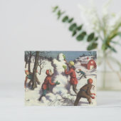 ヴィンテージ クリスマス 子供たちの雪合戦 (スタンド正面)