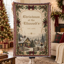 ヴィンテージ クリスマス 家族の名前 オーダーメイド デコレーション