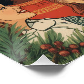 ヴィンテージ クリスマス 家族 新年 メッセージ ポスター (コーナー)