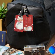 ヴィンテージ クリスマス、愉快なサンタクロースのウインク