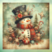 ヴィンテージ クリスマス 窓用ステッカー ウィンドウサイン (シート3)