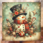 ヴィンテージ クリスマス 窓用ステッカー ウィンドウサイン (シート2)